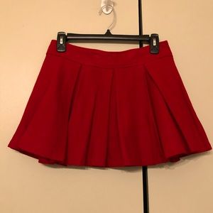 Pleated mini skirt